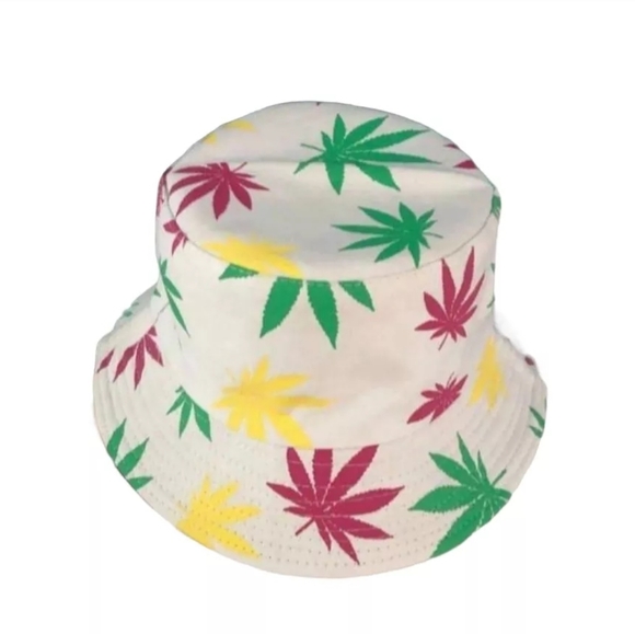 Cannabis Print Bucket Hats. Womens - Picture 1 of 1